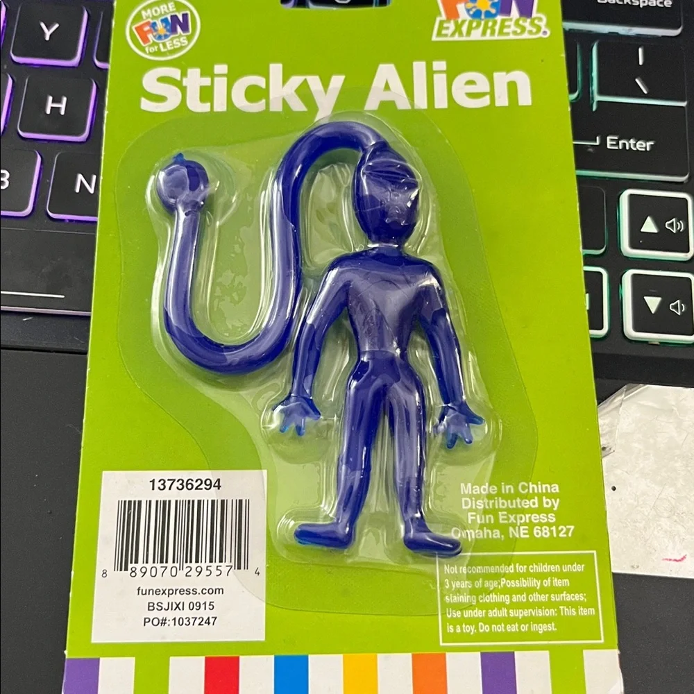 Vinyl Sticky Alien - BLUE
